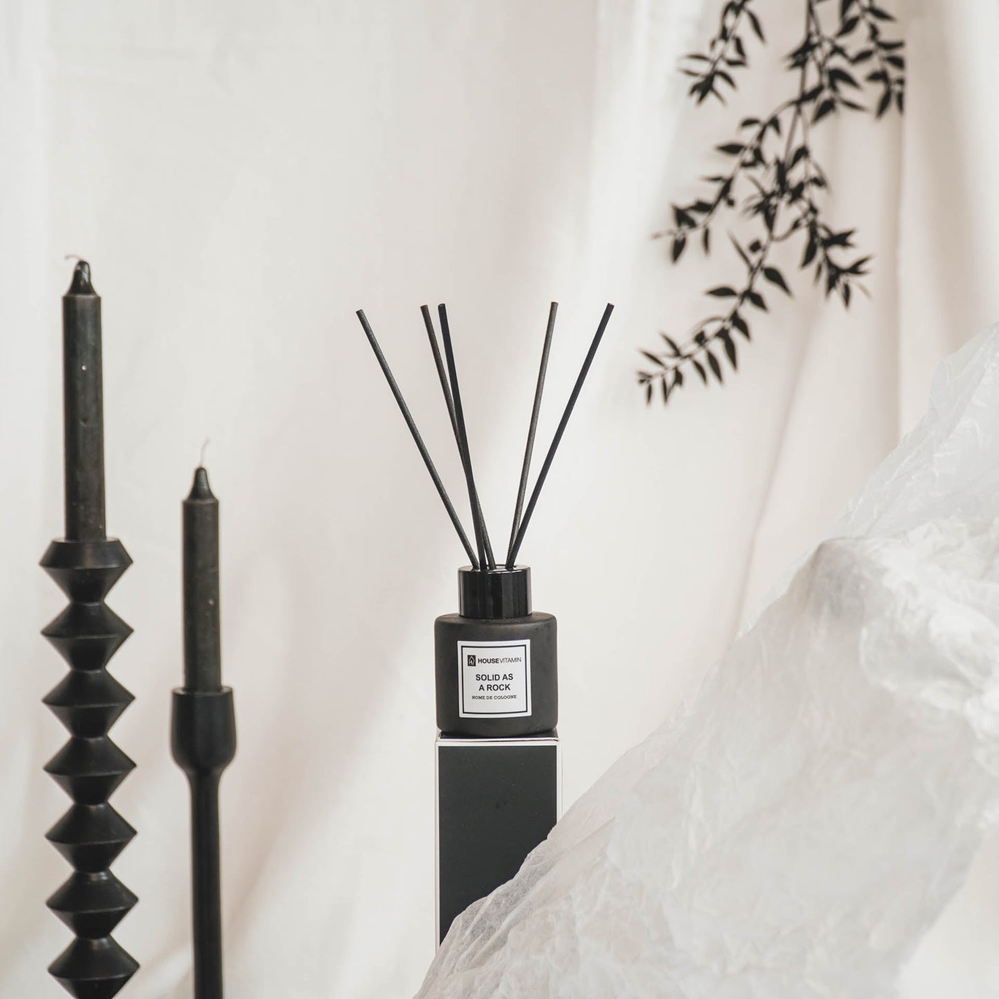 Reed Diffuser - Glass/ Fibre- 50 ml - Solid as a rock - MindGlow