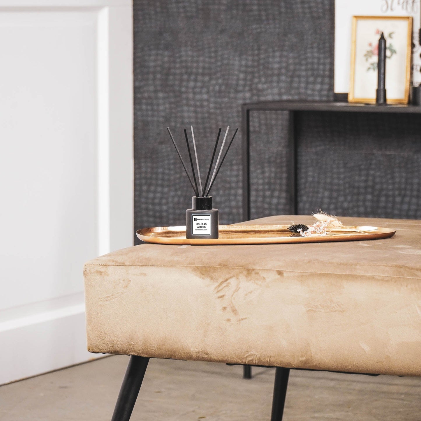 Reed Diffuser - Glass/ Fibre- 50 ml - Solid as a rock - MindGlow