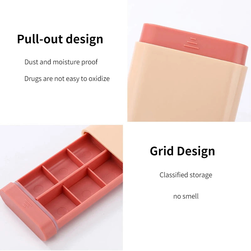 Mini Small Portable Travel Vitamin Box Pill Cases Container Organizer - MindGlow