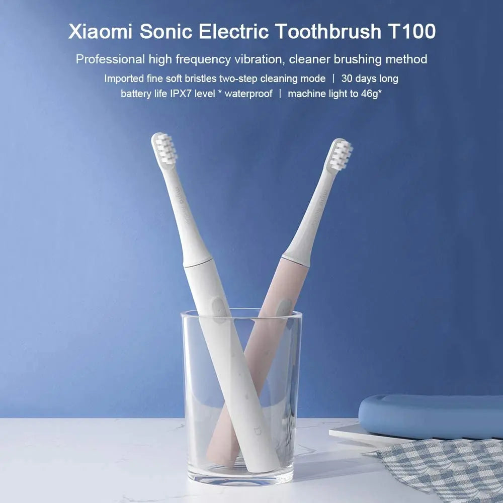 Xiaomi Sonic T100 – Genopladelig Elektrisk Tandbørste med USB & Rejsevenligt Design