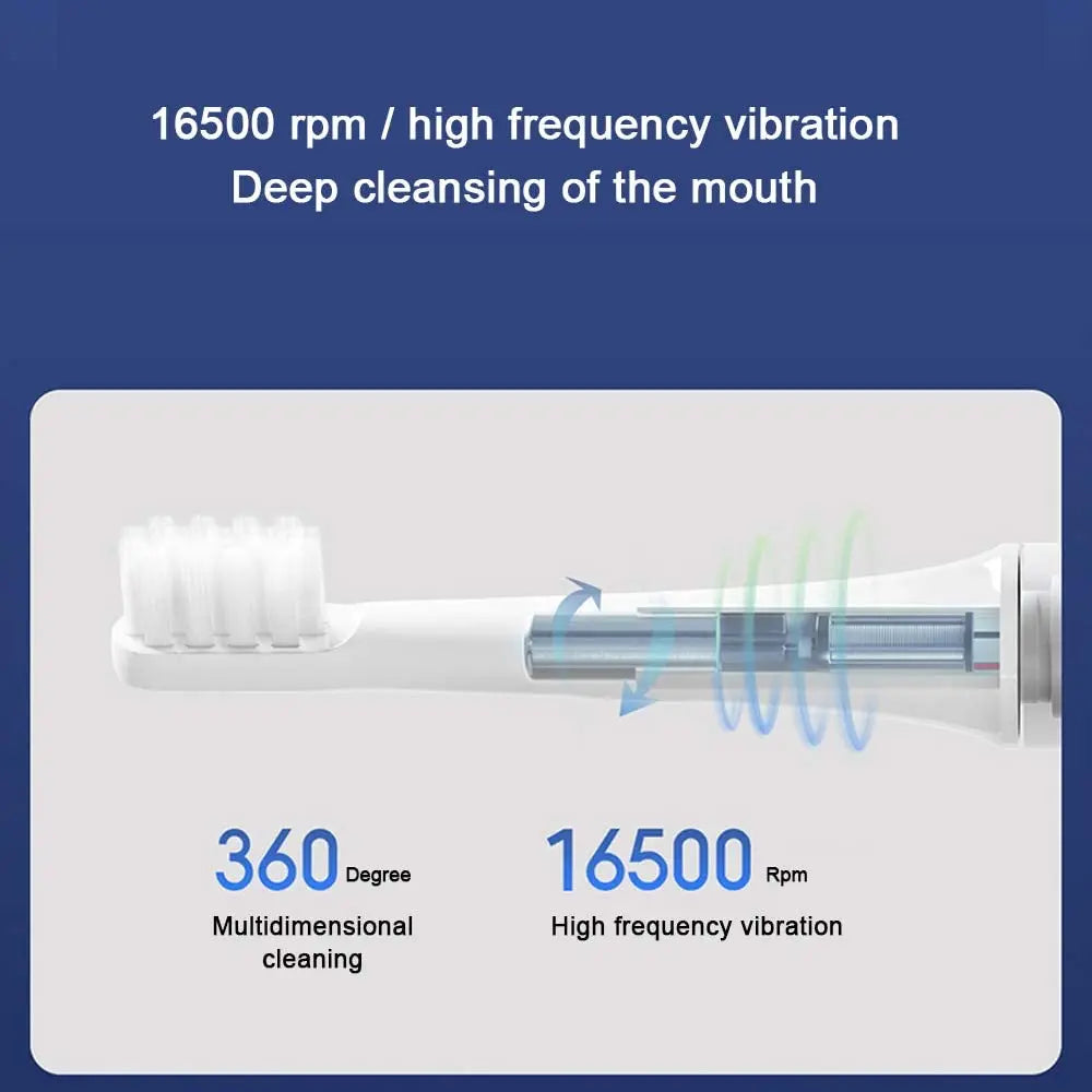 Xiaomi Sonic T100 – Genopladelig Elektrisk Tandbørste med USB & Rejsevenligt Design