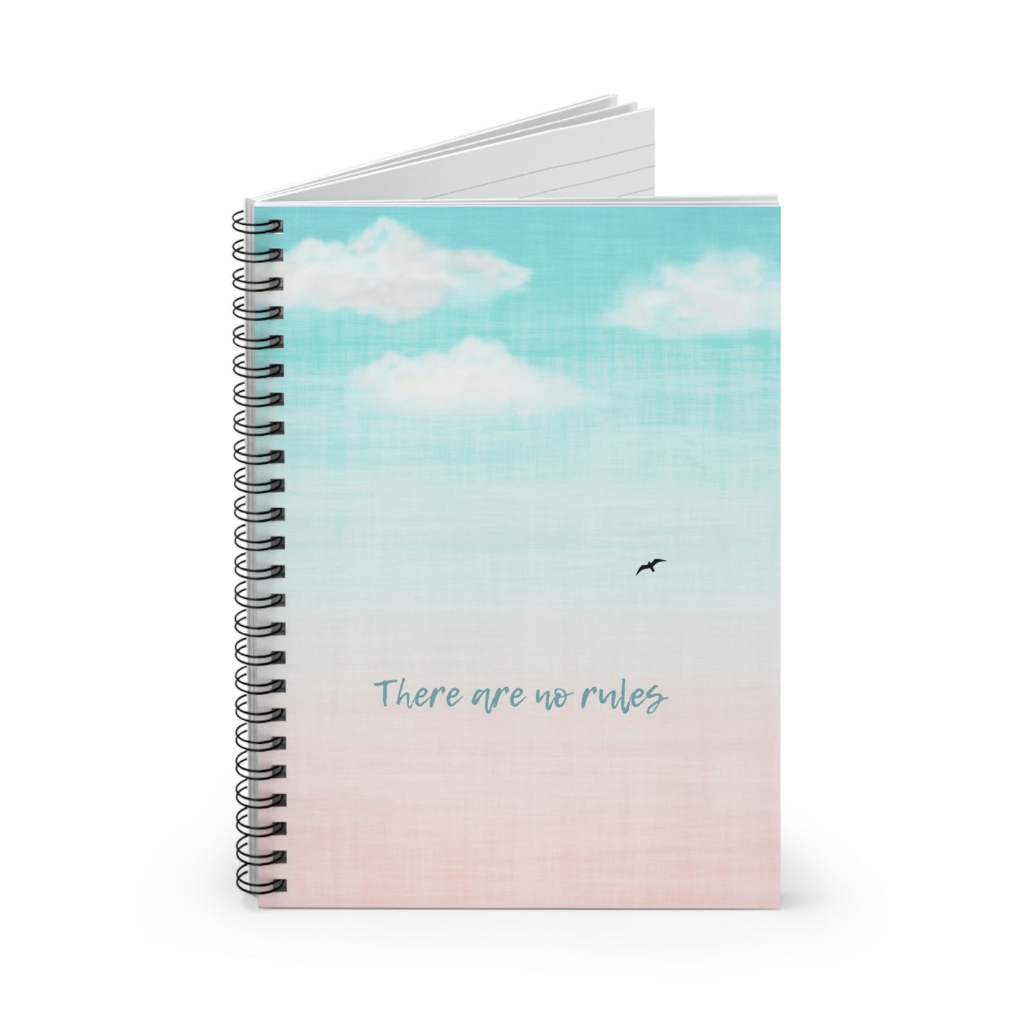 There Are No Rules Spiral Notebook - MindGlow