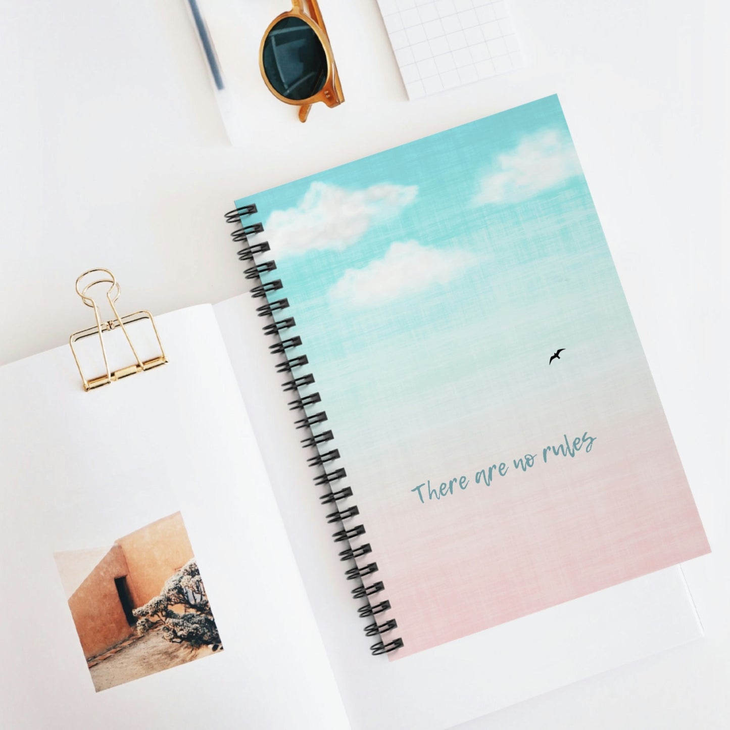 There Are No Rules Spiral Notebook - MindGlow