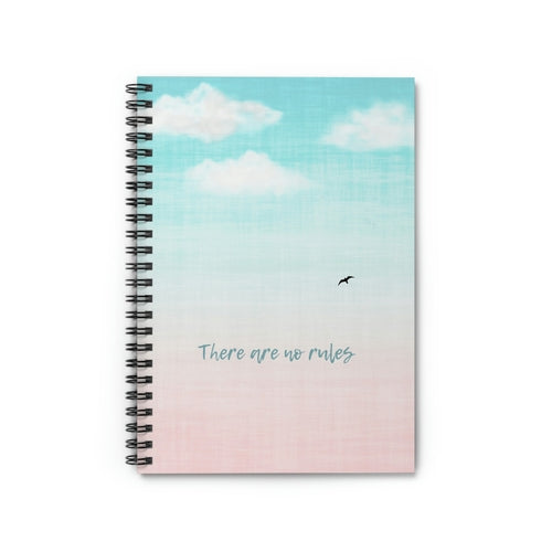 There Are No Rules Spiral Notebook - MindGlow