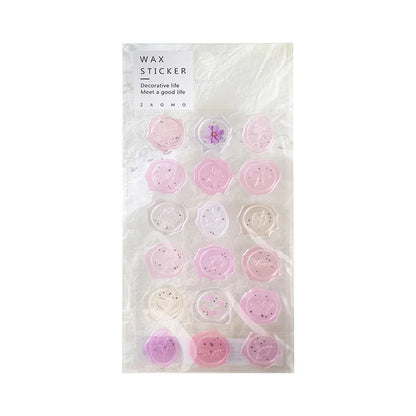 18pcs, Vintage Wax Seal Stamp Stickers, DIY Scrapbooking Journal - MindGlow