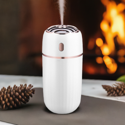 Mini Trådløs Aroma Diffuser – 30 ml Bærbar Duft & Luftfugter til Æteriske Olier 🌿✨